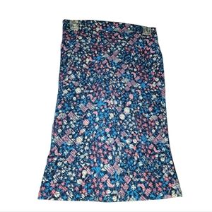 LuLaRoe Cassie X-Small Women's Skirt Pink/Blue
